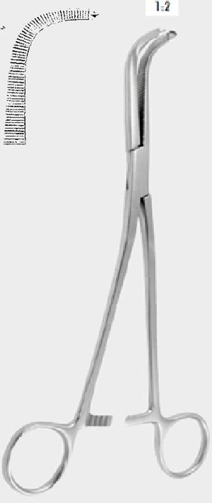 Затискач GRAY для жовчної протоки, 1х2 зубці, 23,0 см (cm)